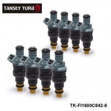 TANSKY -8pcs/lot  New High Performance Low Impedance 1600cc 160LB EV1 Top Fuel Injectors OEM:0280150842 For Audi Chevy TK-FI1600C842-8